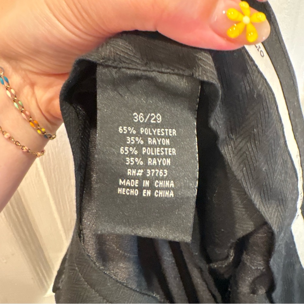 Perry Ellis Men's Black Dress Pants - Picture 5 of 6